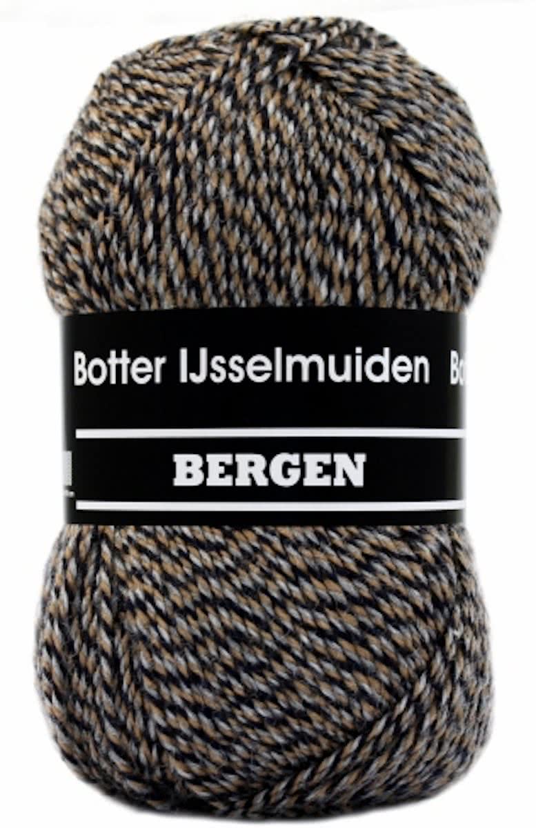 Botter Bergen 073 bruin gemêleerd. [ SOKKENWOL ] PAK 10 STUKS.